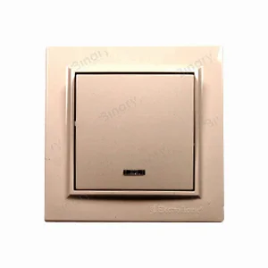 Вимикач з підсвічуванням Enzo Латте