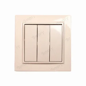 Вимикач потрійний Enzo Латте