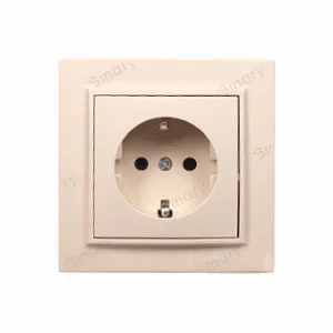 Розетка із заземленням 16 А Enzo Латте