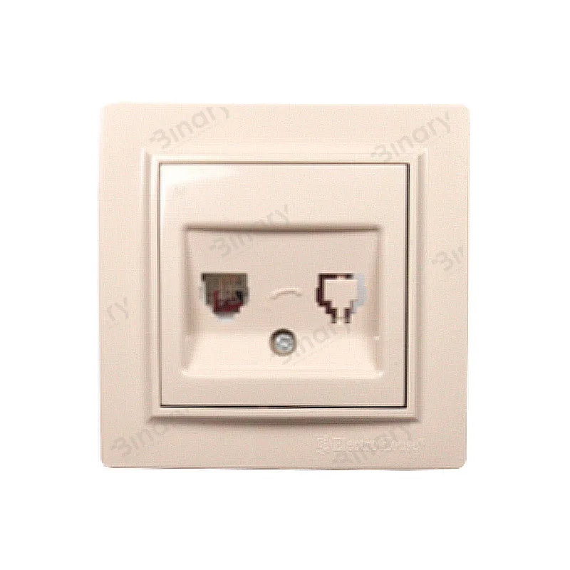 Розетка телефонна Enzo Латте