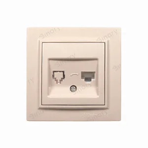 Розетка комп'ютерна 1x8P8C Enzo Латте