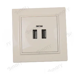 Розетка USB (2 порти) 2 A Enzo Латте