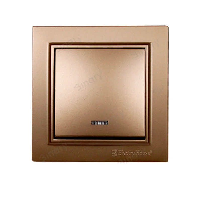 Вимикач з підсвічуванням Enzo Розкішно-золотий