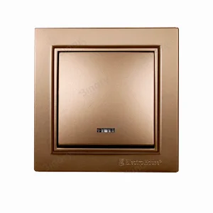 Вимикач з підсвічуванням Enzo Розкішно-золотий