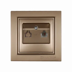 Розетка телефонна Enzo Розкішно-золотий