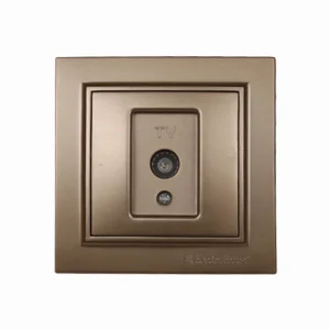 Розетка телевізійна Enzo Розкішно-золотий