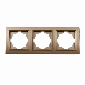 Рамка потрійна Enzo Розкішно-золотий