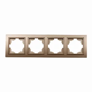 Рамка чотиримісна Enzo Розкішно-золотий