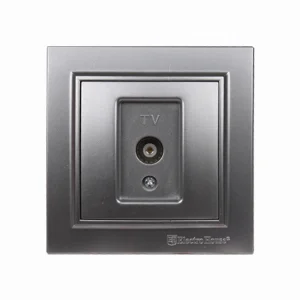 Розетка телевізійна Enzo Срібний камінь