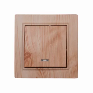 Вимикач із підсвічуванням Enzo Світле дерево