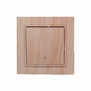 Вимикач прохідний Enzo Світле дерево