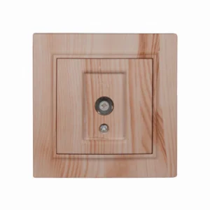 Розетка телевізійна Enzo Світле дерево