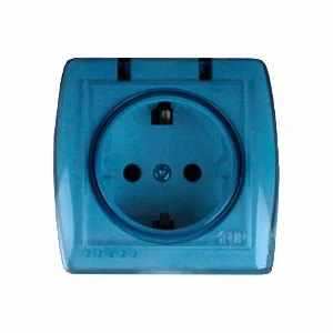 Розетка із заземленням із кришкою 16 А Acura