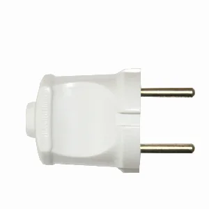 Вилка без землення Білий в індивідуальній упаковці