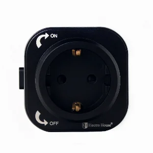 Розетка трекова з/з Pandora Black (Чорний) 16 A