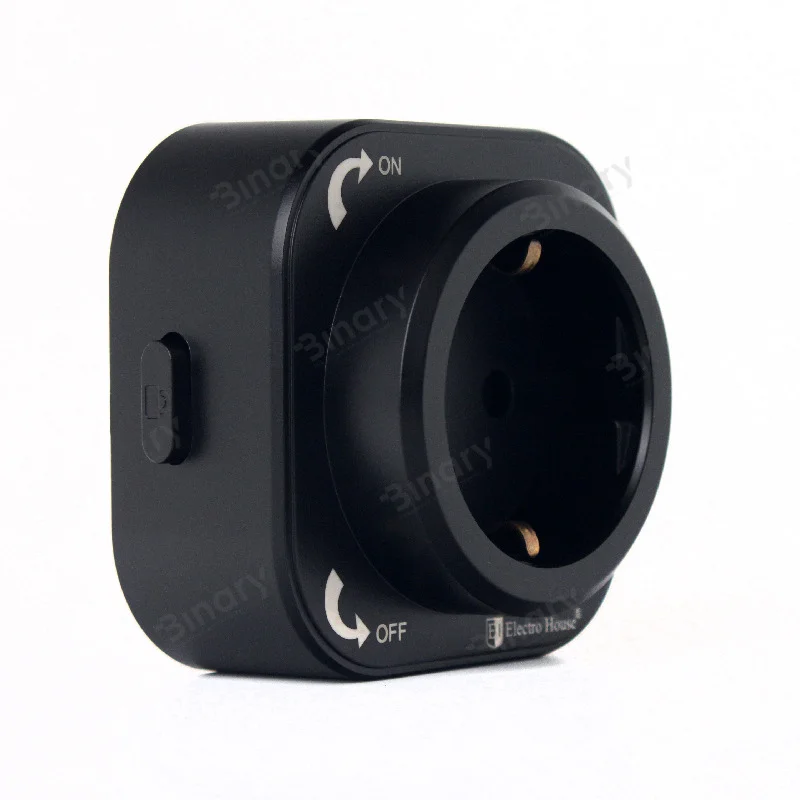 Розетка трекова з/з Pandora Black (Чорний) 16 A — фото 3