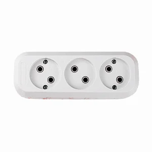 Колодка тримісна без заземлення