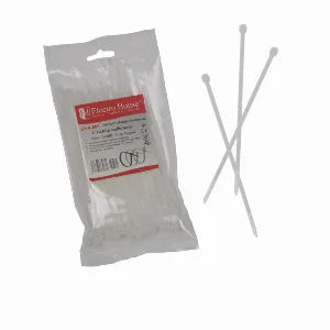 Стяжка кабельна Білий 4х150 мм 100шт/п.