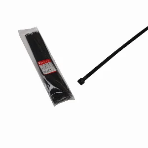 Стяжка кабельна Чорний 5х400 мм 100шт/п.