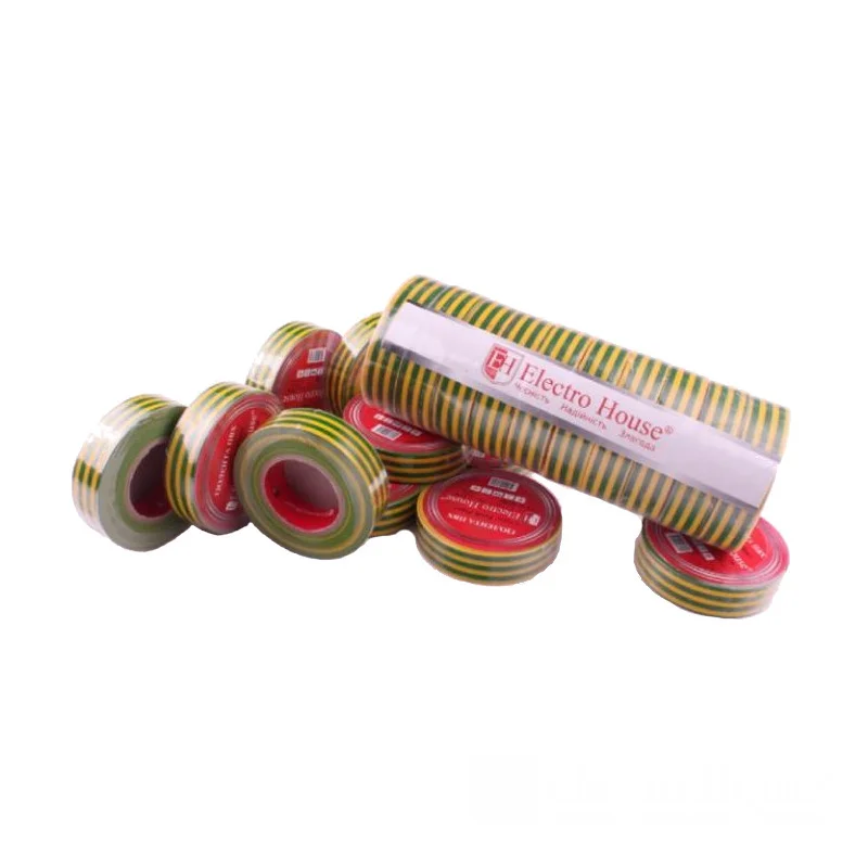 Жовто-зелена ізолента 11 м