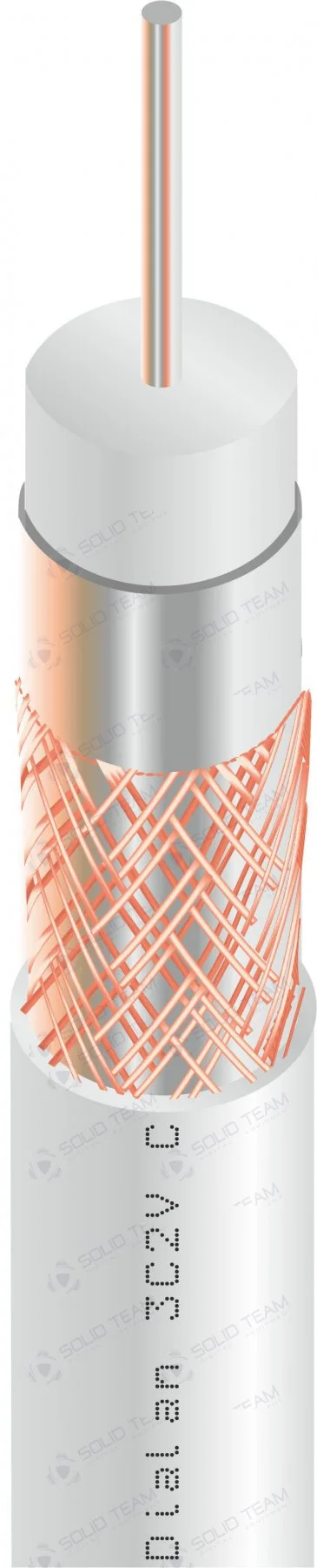 Коаксиальний кабель Dialan 3С2V Cu 0.50 мм 75 Ом 100 м — фото 2