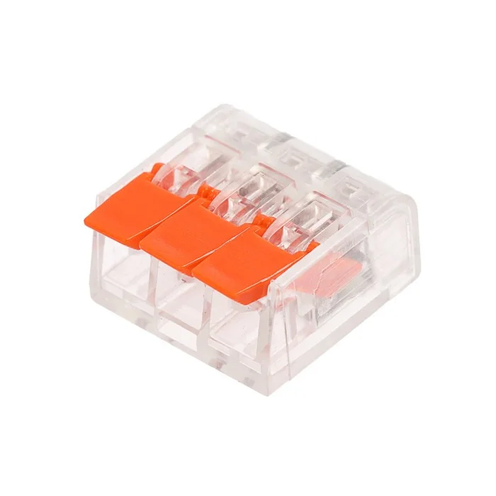 Конектор на 3 контакти (450, 32 A) Прозорий