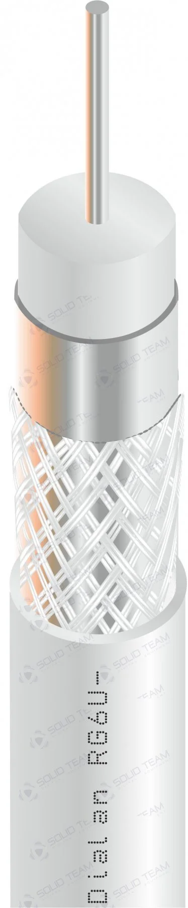 Коаксіальний кабель Dialan RG6U-48W Cu 1.02 мм 75 Ом 100 м — фото 2