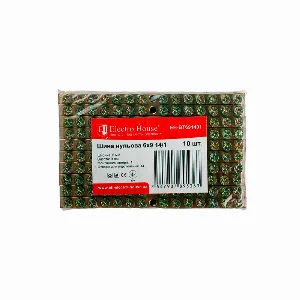 Шина нульова 6х9 мм² 14/1 (1 отвір)