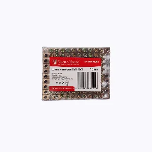 Шина нульова 6х9 мм² 10/2 (2 отвори)