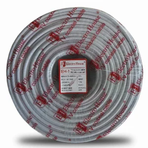 Кабель коаксіальний RG-6U 32% ССS 1,02 Мідна фольга 32 мідних жили ПВХ/білий