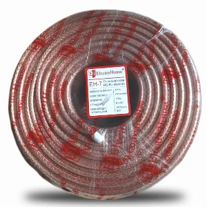 Кабель коаксіальний RG-6U 100% ССS 1,02 Мідна фольга 100 мідних жил Силікон / прозорий