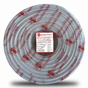 Кабель коаксіальний RG-6U 100% CCS 1,02 Мідна гермет. Фольга 128 м. жил ПВХ/білий