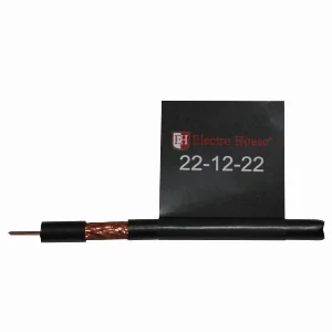 Кабель RG-6U 100% ССS 1,02 Медная фольга 100 медных жил ПЭ/черный