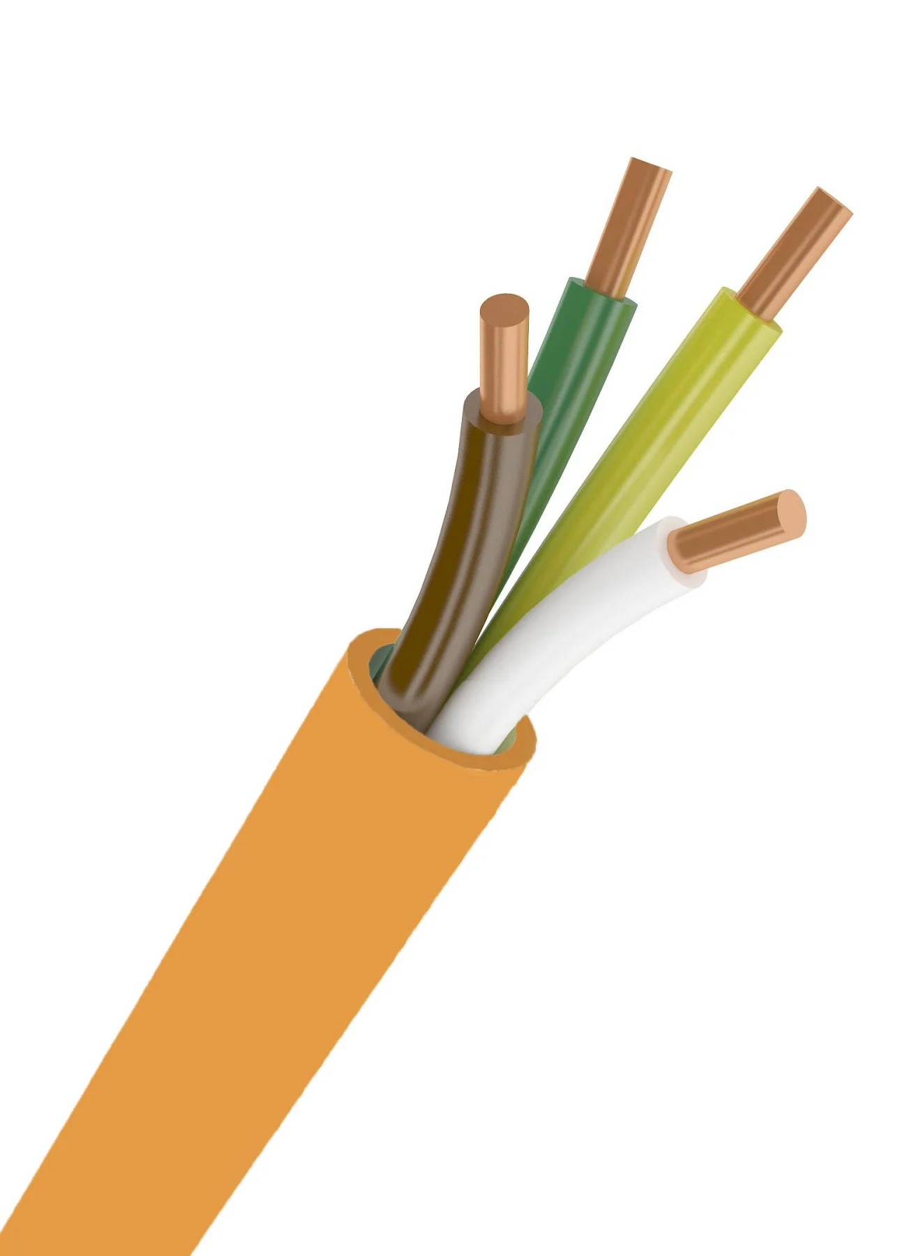 Сигнальний кабель СКВВ (ПСВВ) 8x0.4 бухта 50м Dialan (помаранчевий)