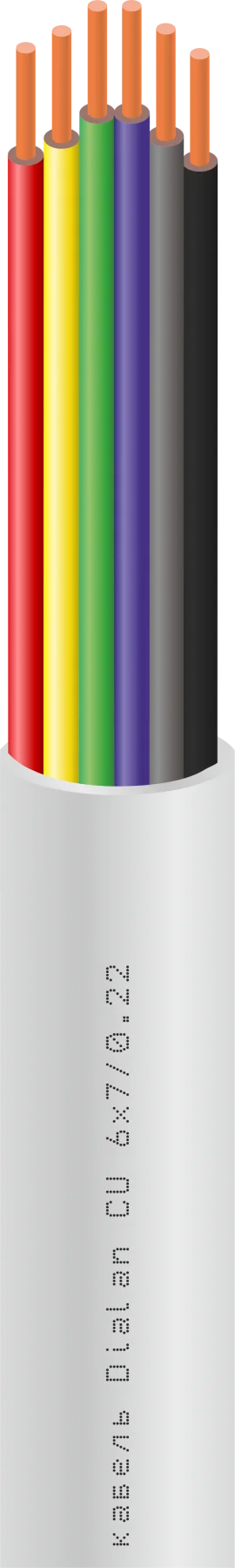 Сигнальний кабель Dialan (мідь) CU 6x7 / 0.22 неекранований бухта 50м