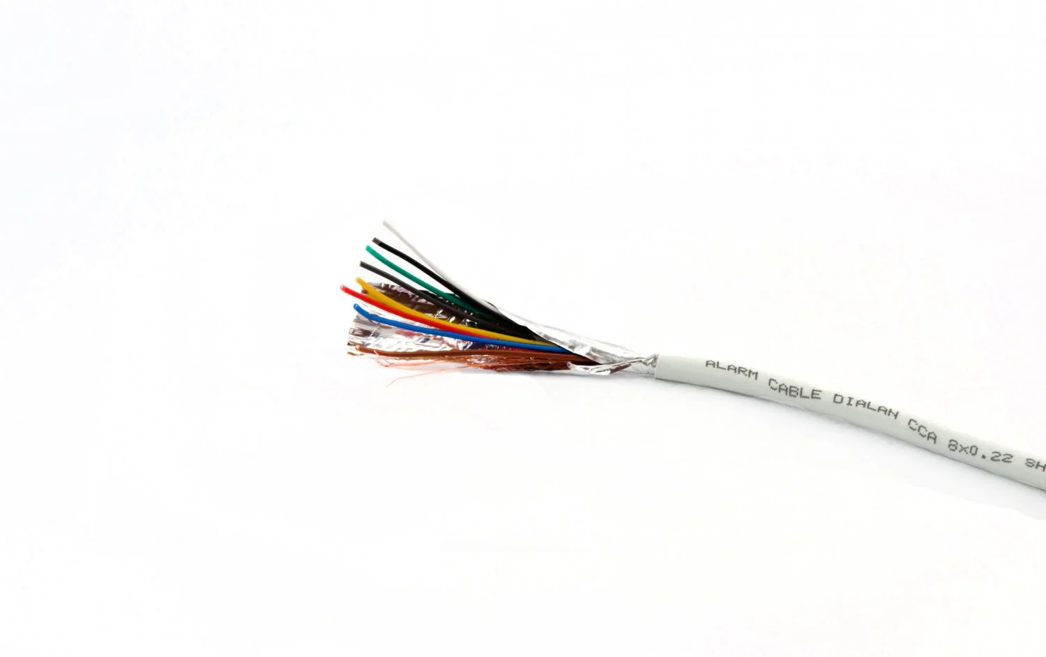 Сигнальний кабель Dialan CCA 8x7 / 0.22 екранований бухта 100м