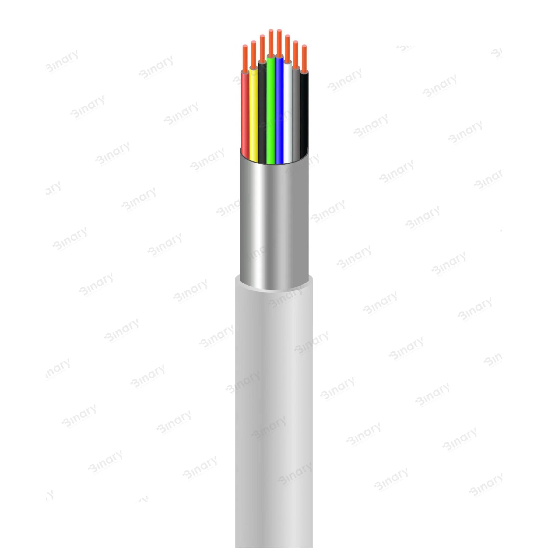 Сигнальний кабель Dialan CCA 8x7 / 0.22 екранований бухта 100м — фото 2