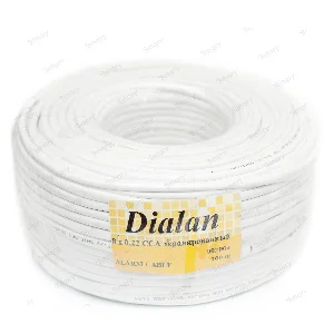 Сигнальный кабель Dialan CCA 8x7/0.22 экранированный бухта 100м