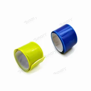 Світловідбиваюча стрічка жовта і синя — фото 3