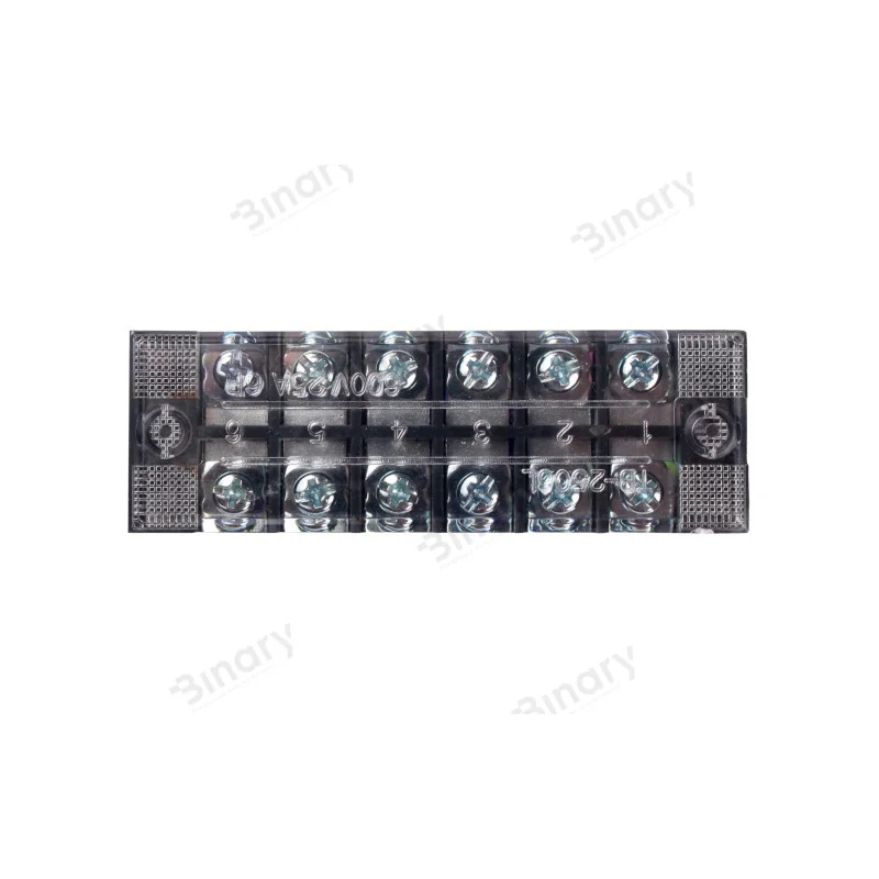 Клемна колодка в корпусі 6 клемних пар, 25 A , IP20 , гвинтовий — фото 2